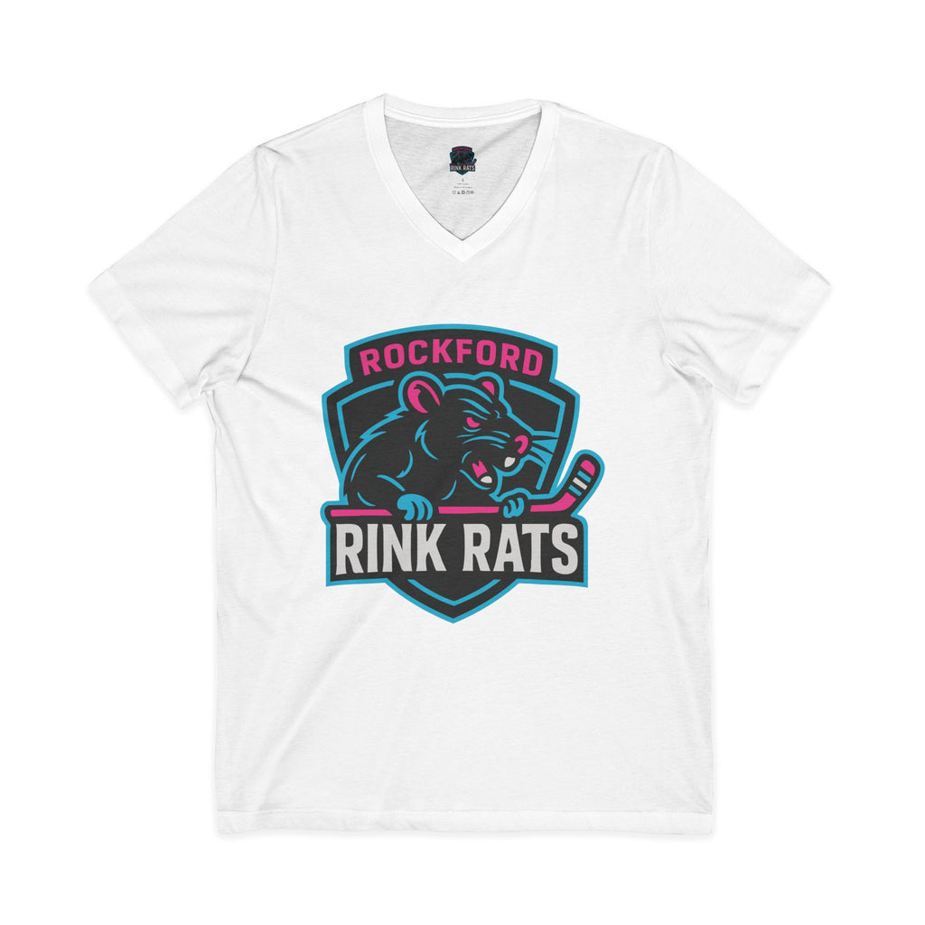 Rockford Rink Rats Tee — Rockford Rink Rats Team Logo V‑Neck