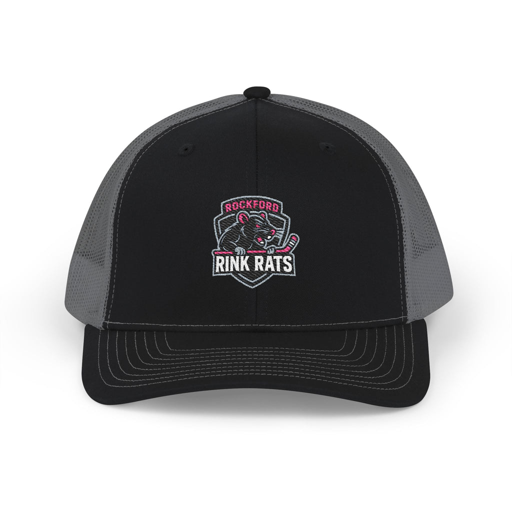 Rink Rats Hockey Trucker Cap — Embroidered Snapback Mesh Hat