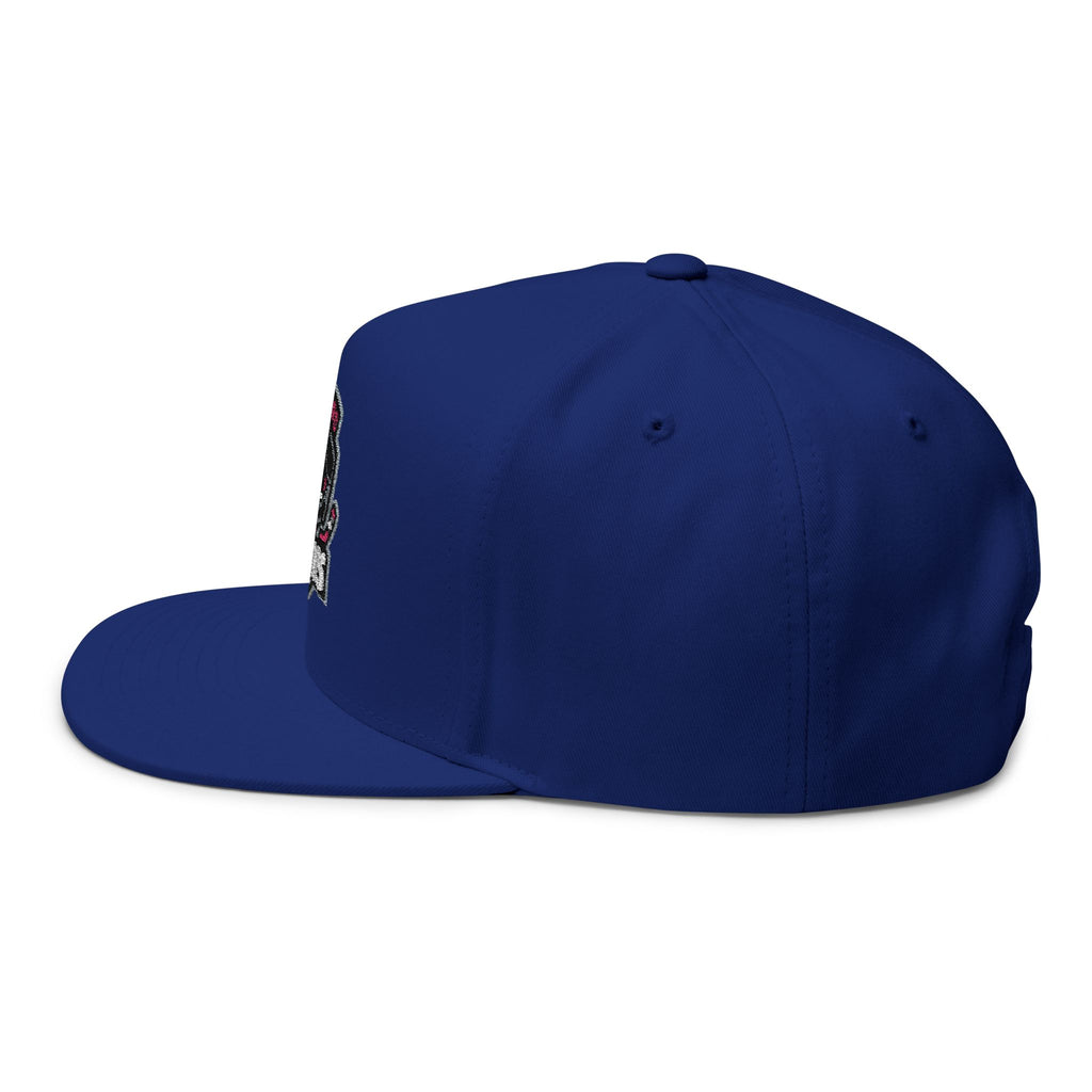 Flat Bill Cap — Rockford Rink Rats Embroidered Hockey Hat