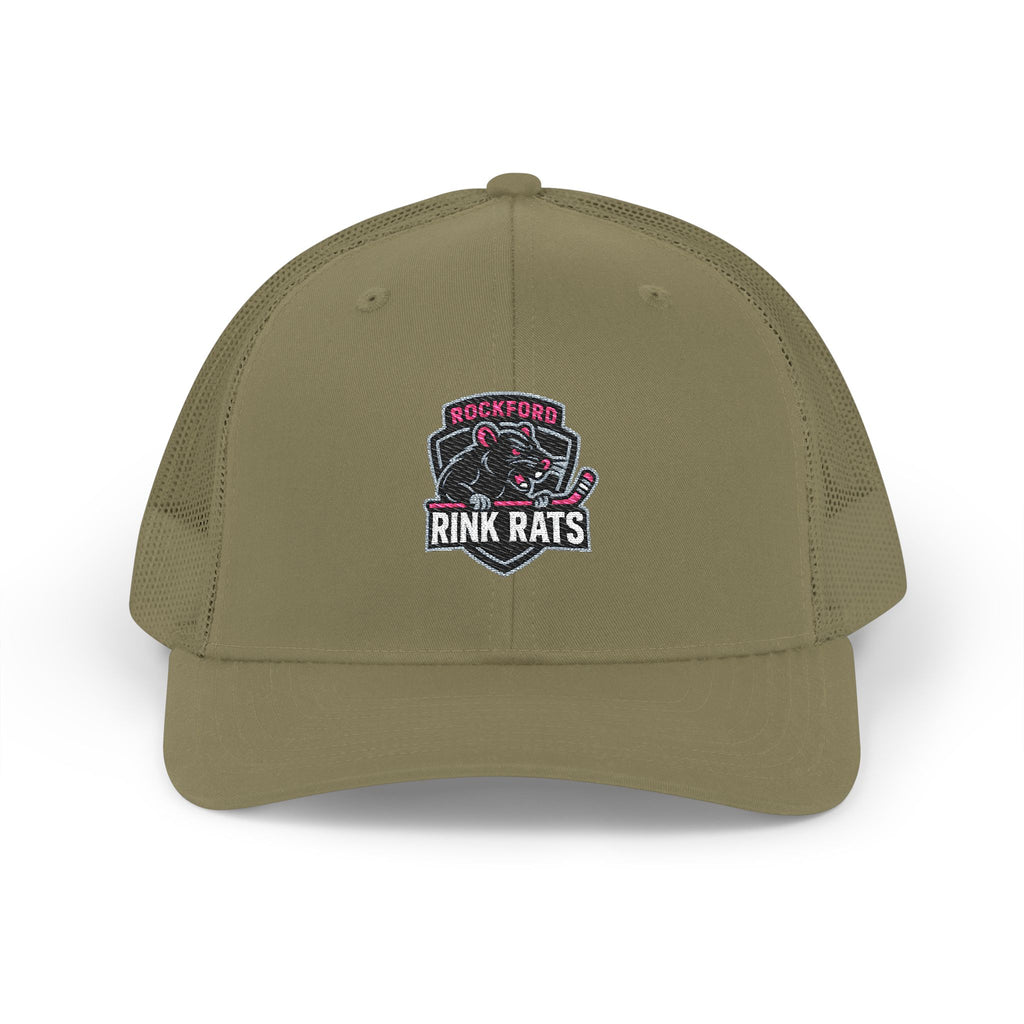 Rink Rats Hockey Trucker Cap — Embroidered Snapback Mesh Hat