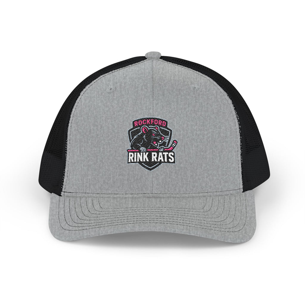 Rink Rats Hockey Trucker Cap — Embroidered Snapback Mesh Hat