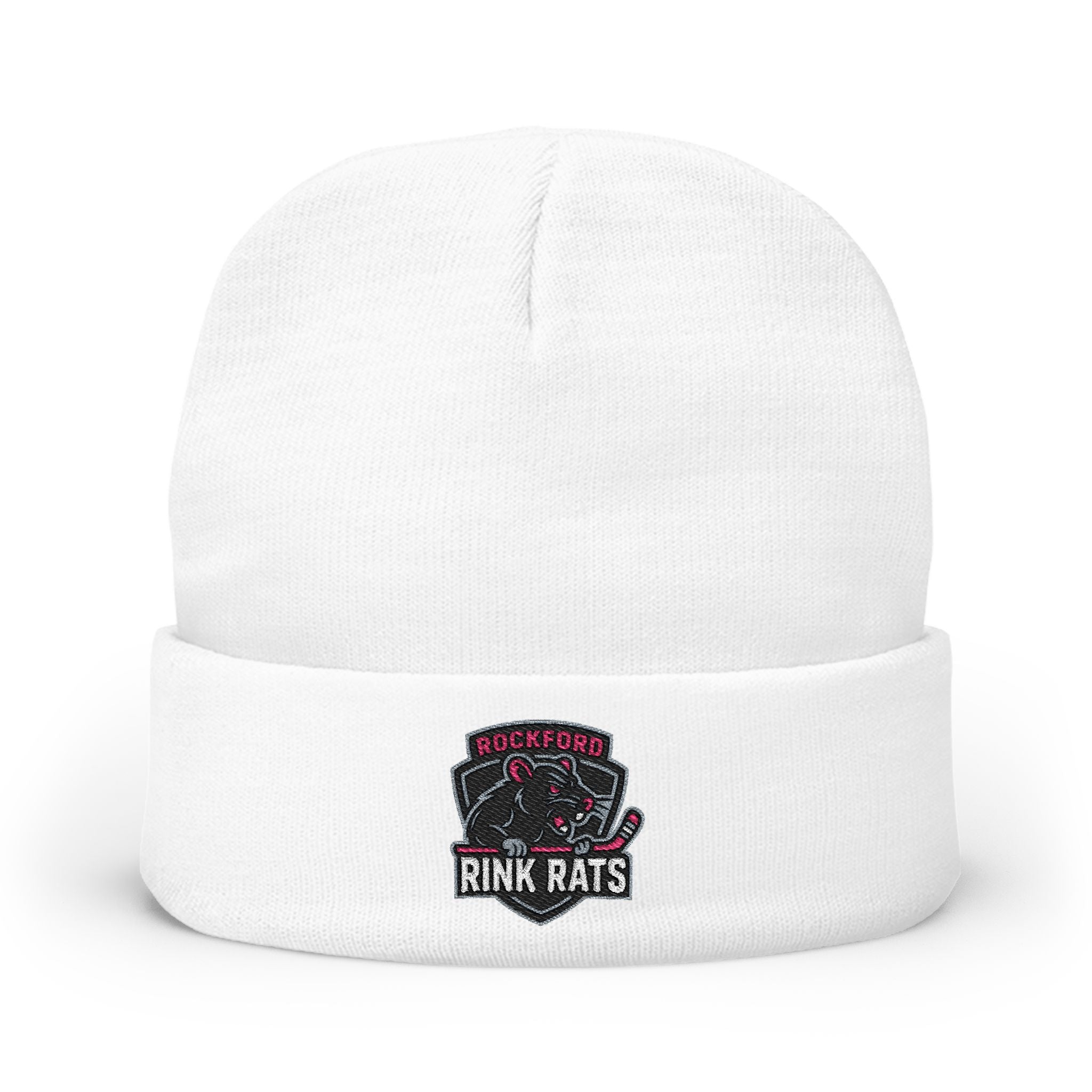 Embroidered Rink Rats Knit Beanie