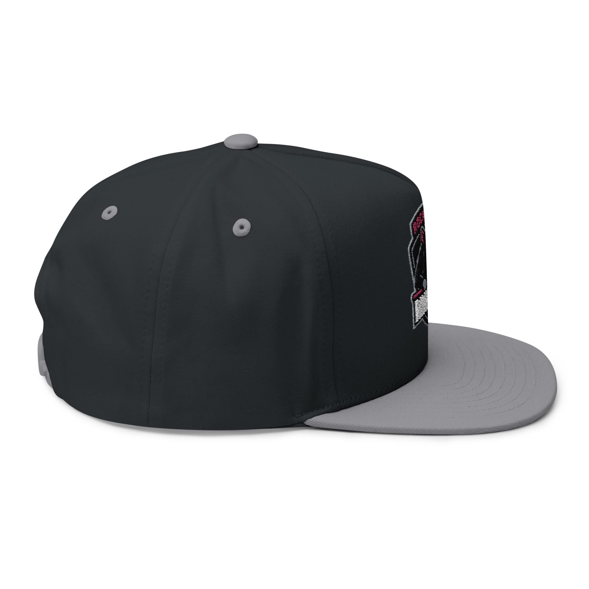Flat Bill Cap — Rockford Rink Rats Embroidered Hockey Hat