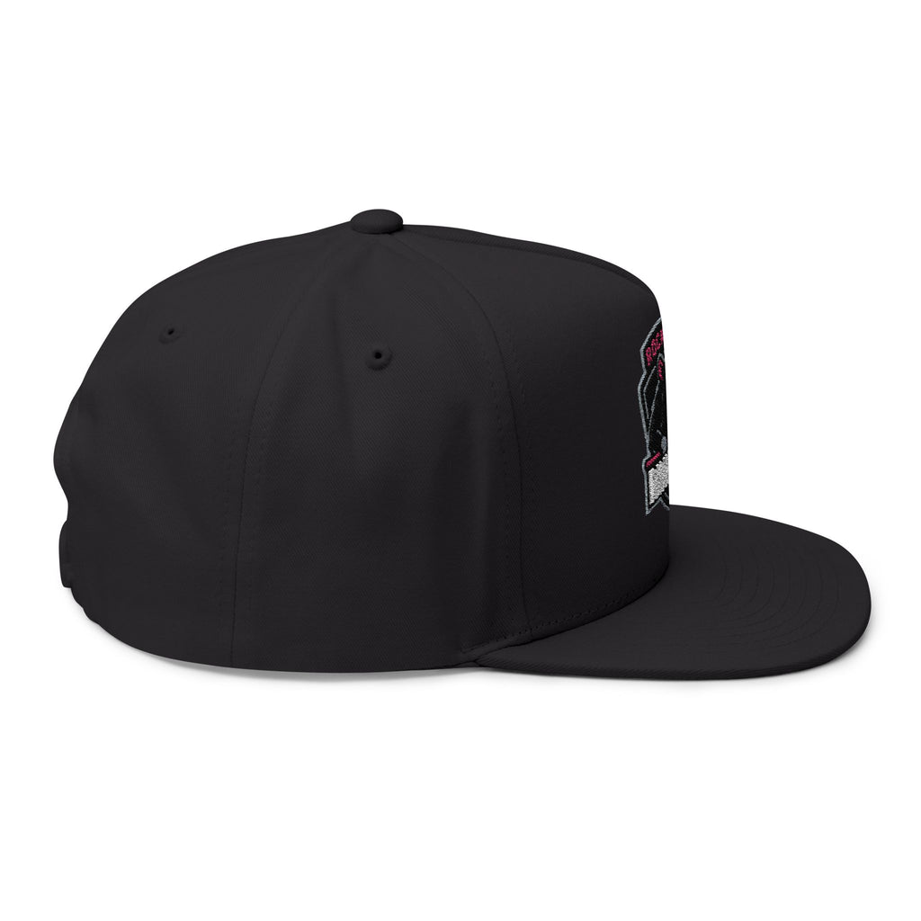 Flat Bill Cap — Rockford Rink Rats Embroidered Hockey Hat