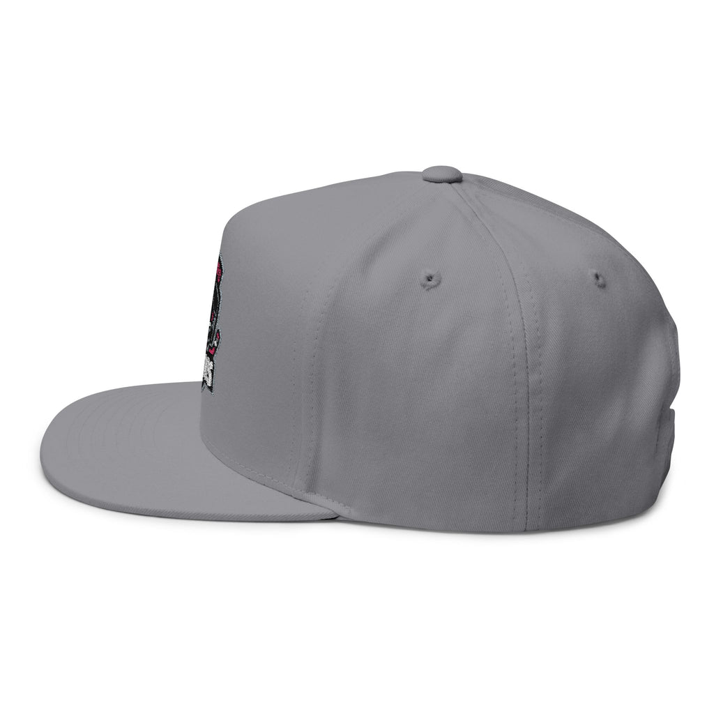 Flat Bill Cap — Rockford Rink Rats Embroidered Hockey Hat