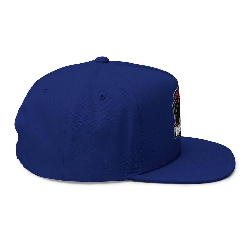 Flat Bill Cap — Rockford Rink Rats Embroidered Hockey Hat