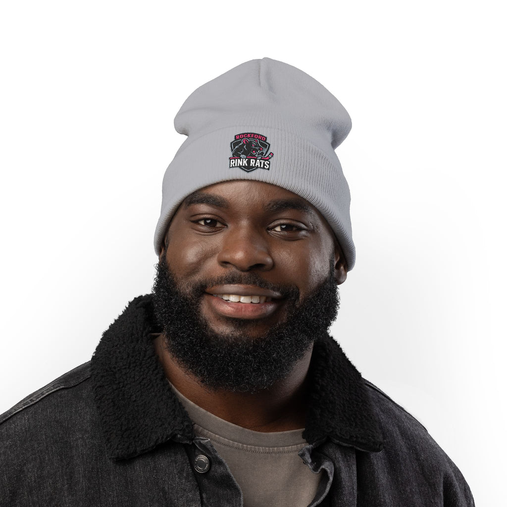 Embroidered Rink Rats Knit Beanie