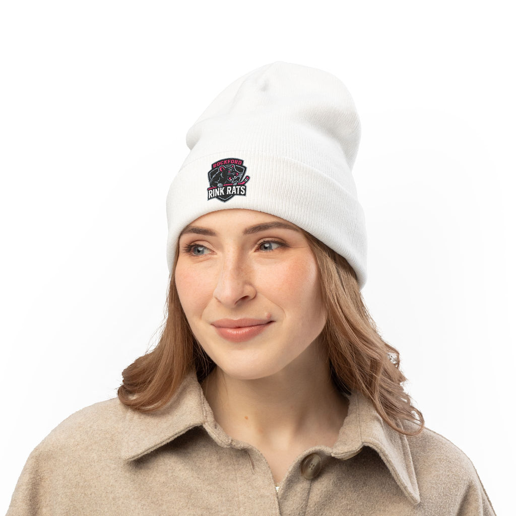 Embroidered Rink Rats Knit Beanie