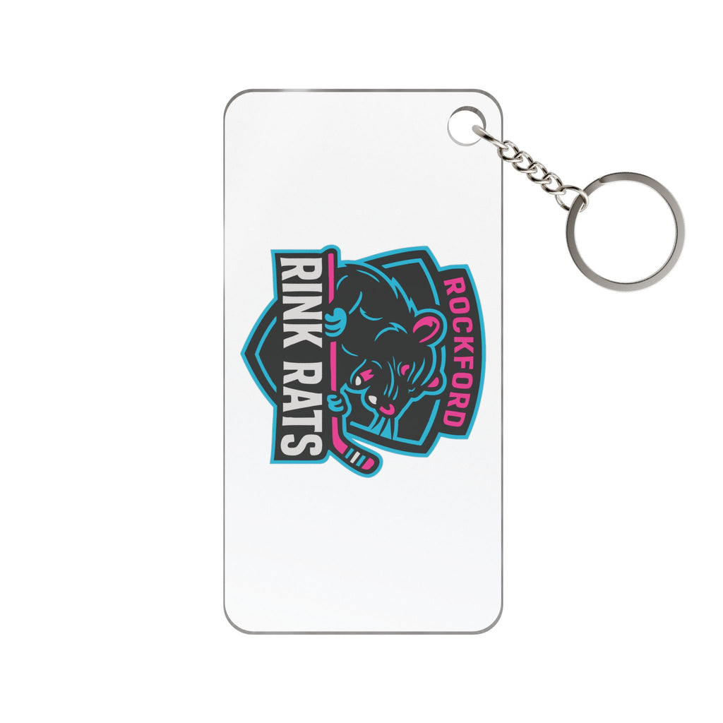 Rink Rats Hockey Team Keychain Charm