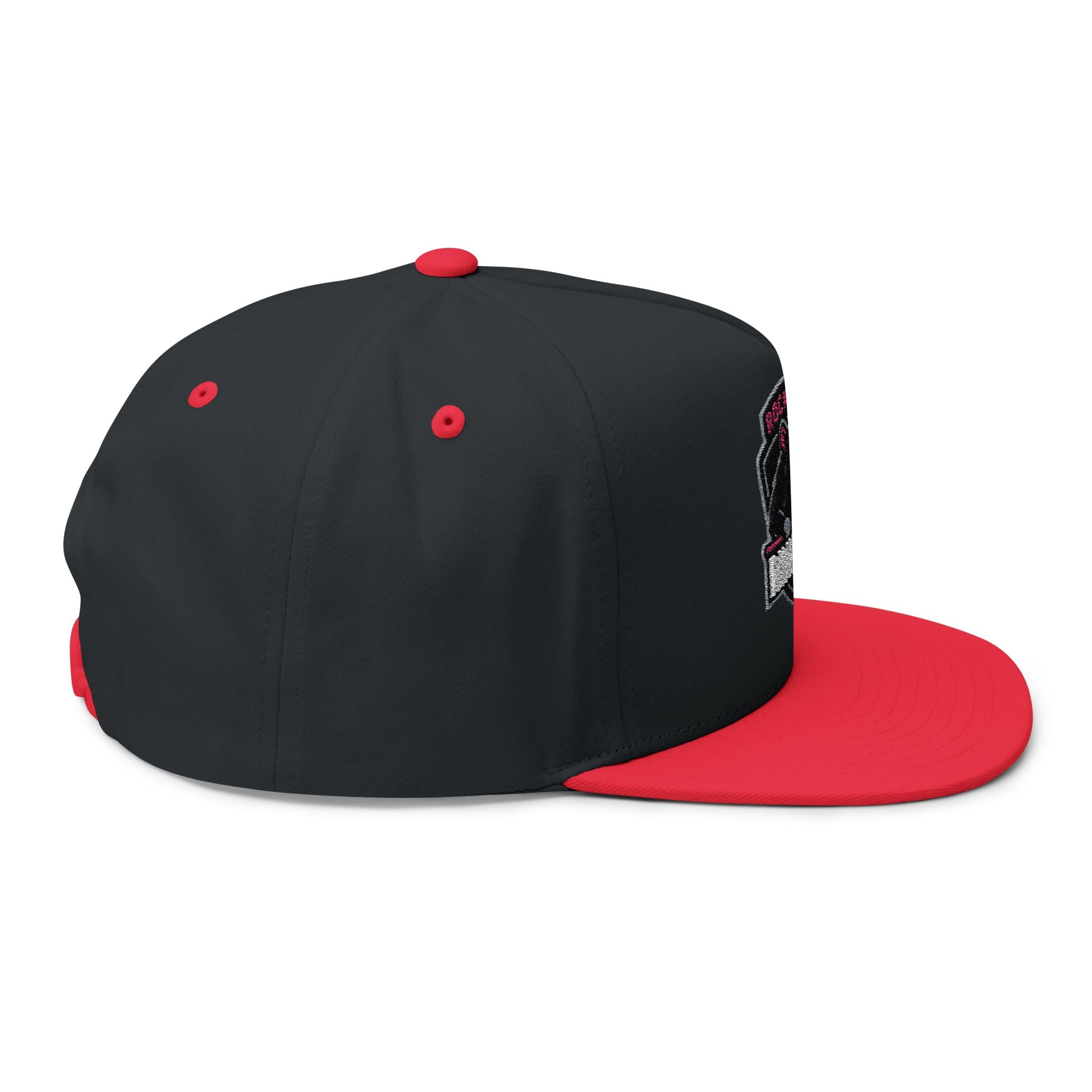 Flat Bill Cap — Rockford Rink Rats Embroidered Hockey Hat