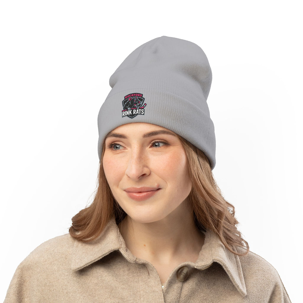 Embroidered Rink Rats Knit Beanie