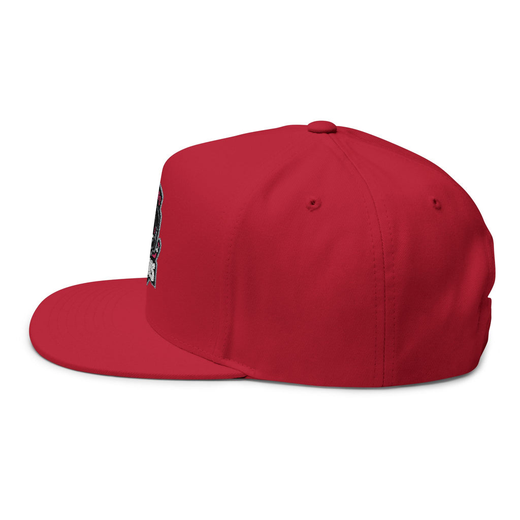 Flat Bill Cap — Rockford Rink Rats Embroidered Hockey Hat