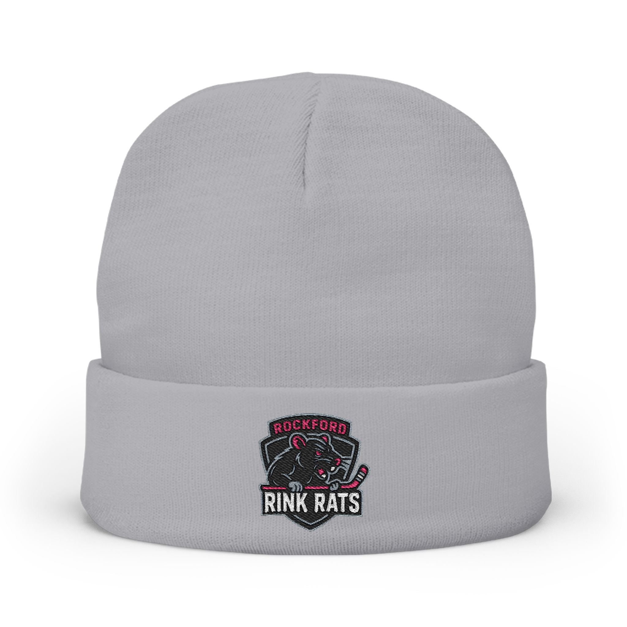Embroidered Rink Rats Knit Beanie