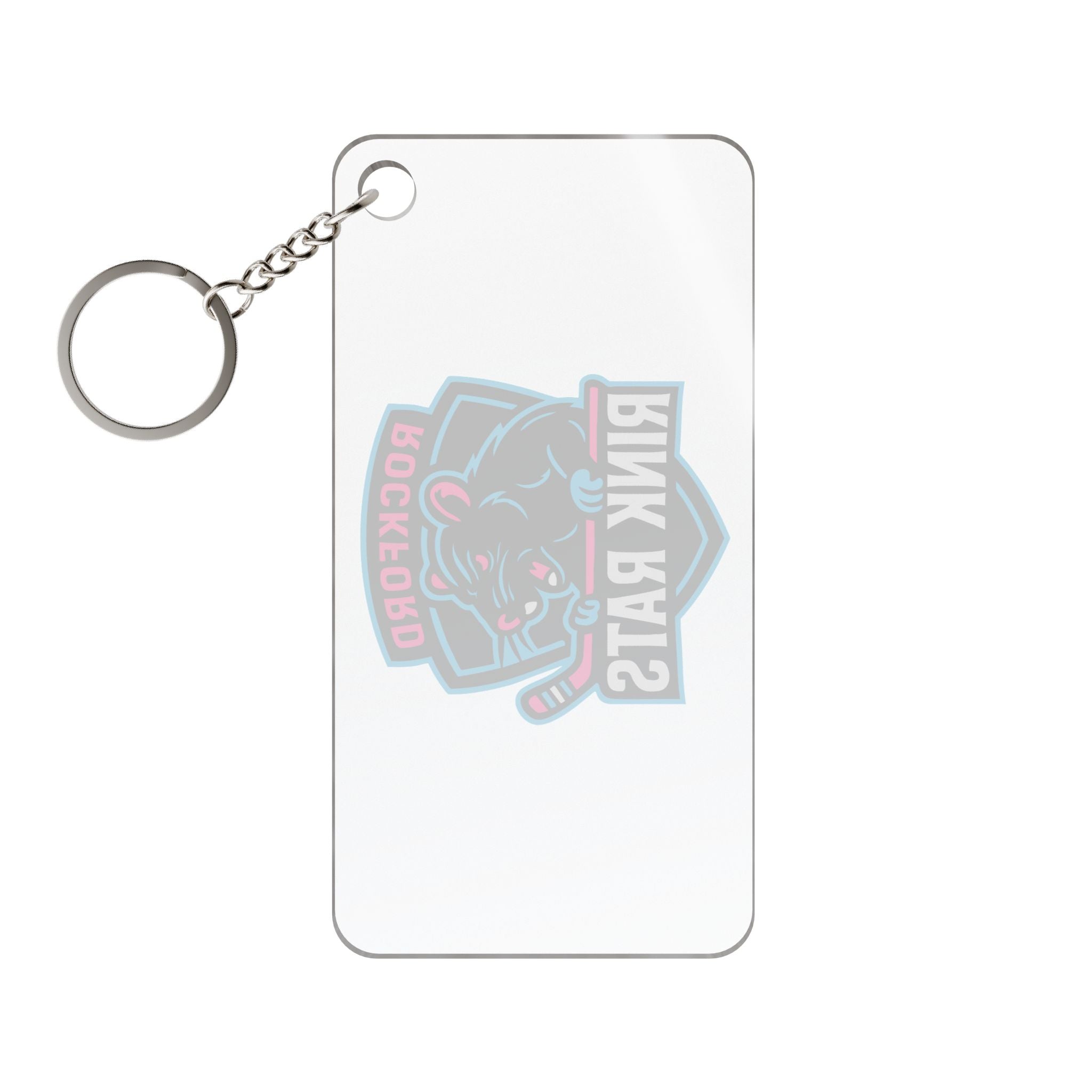 Rink Rats Hockey Team Keychain Charm