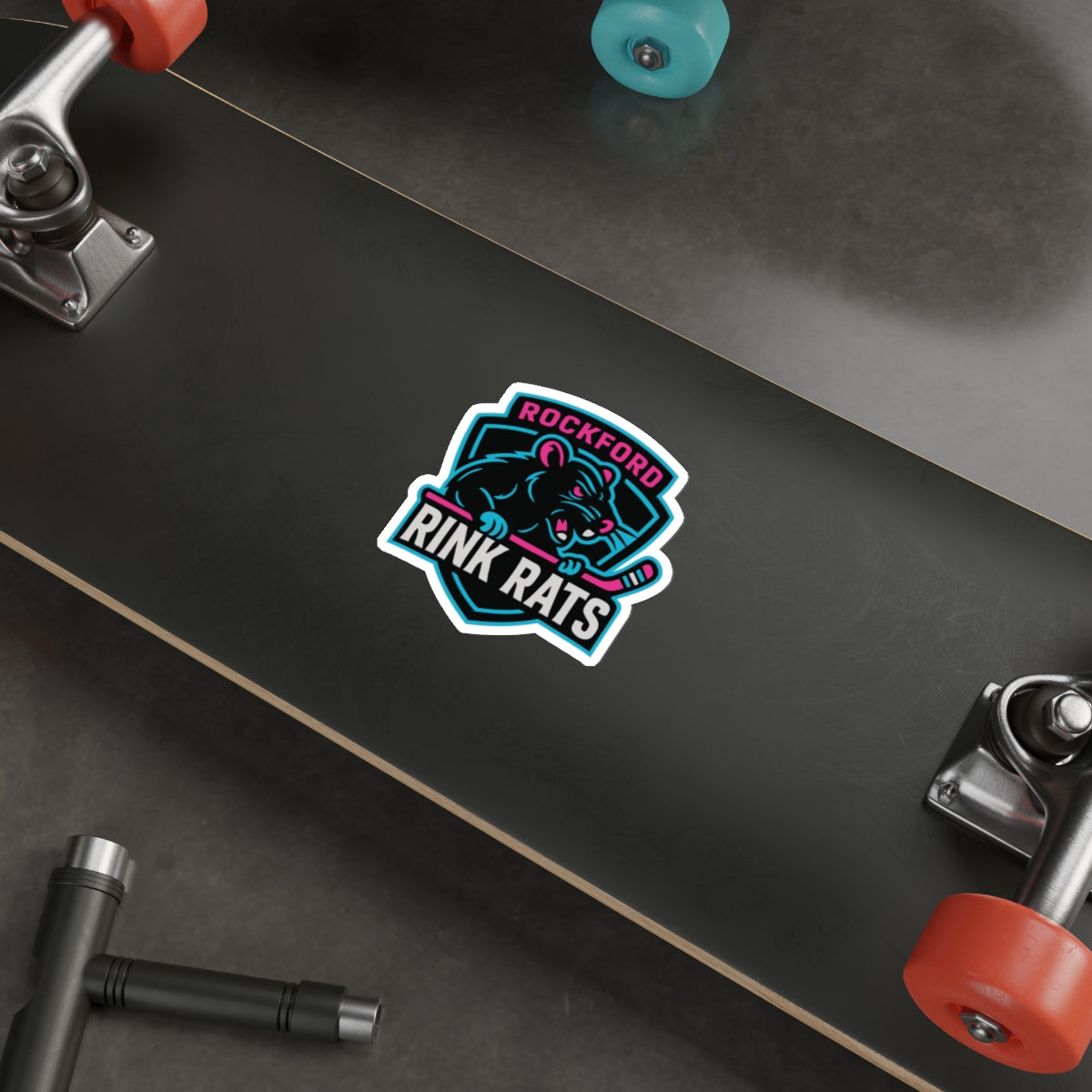 Rink Rats Hockey Die-Cut Sticker