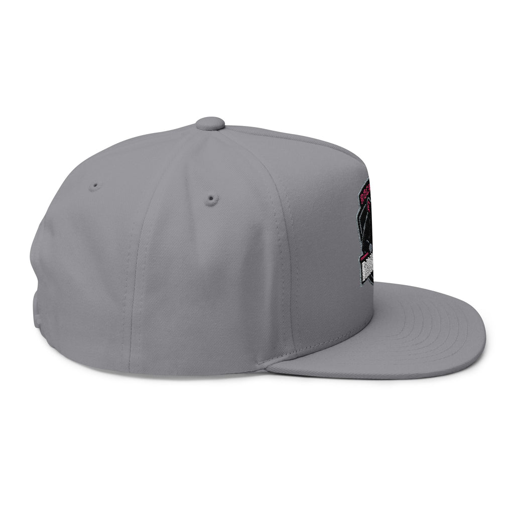 Flat Bill Cap — Rockford Rink Rats Embroidered Hockey Hat
