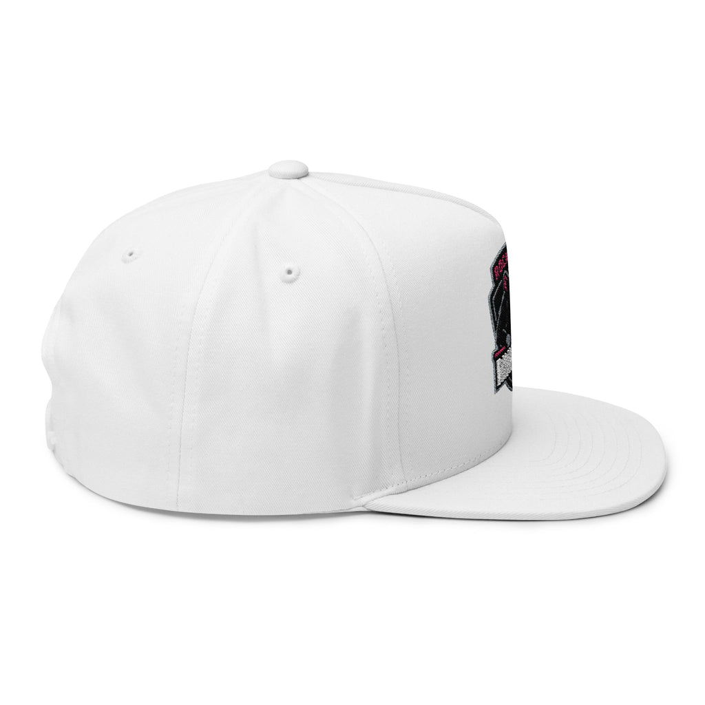 Flat Bill Cap — Rockford Rink Rats Embroidered Hockey Hat