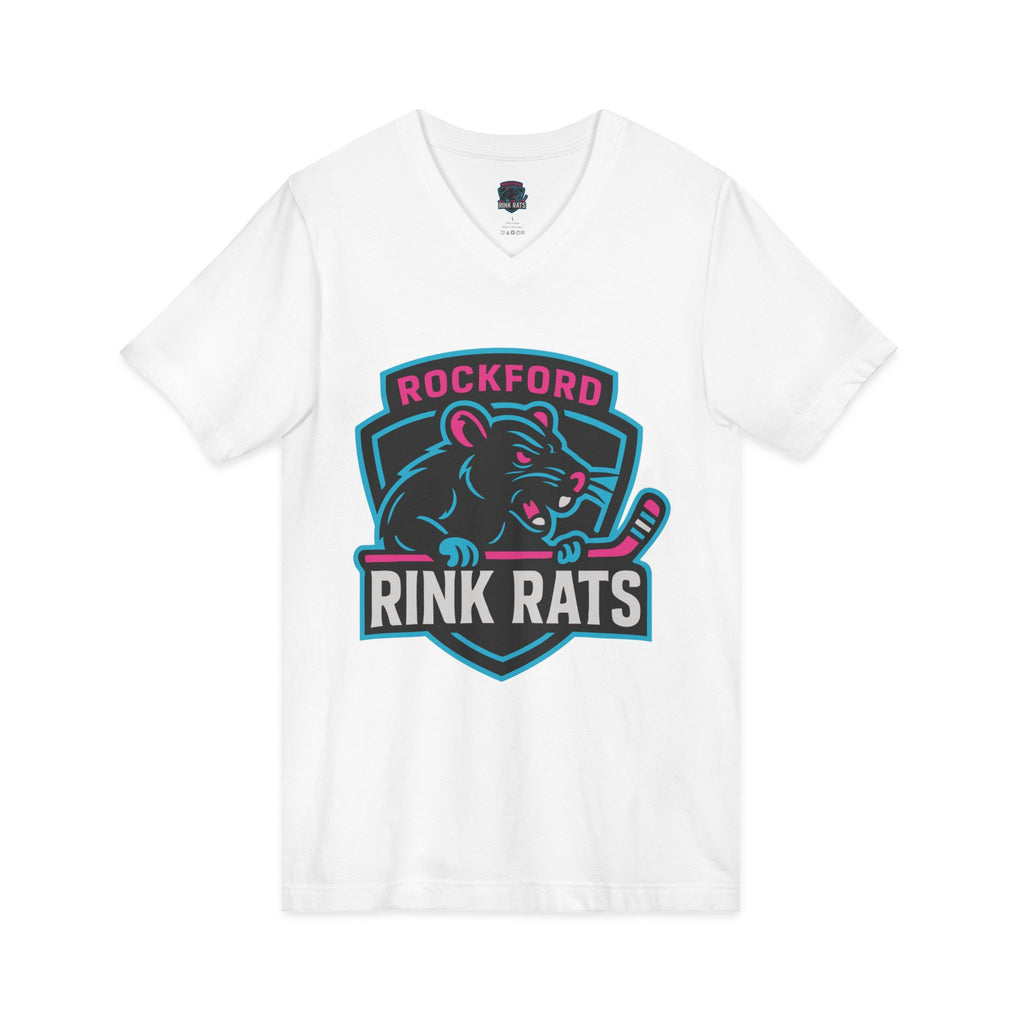 Rockford Rink Rats Tee — Rockford Rink Rats Team Logo V‑Neck