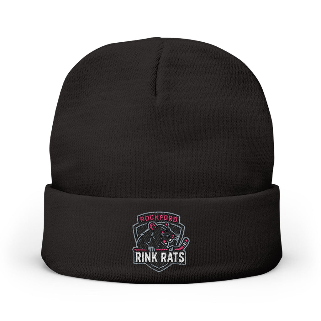 Embroidered Rink Rats Knit Beanie