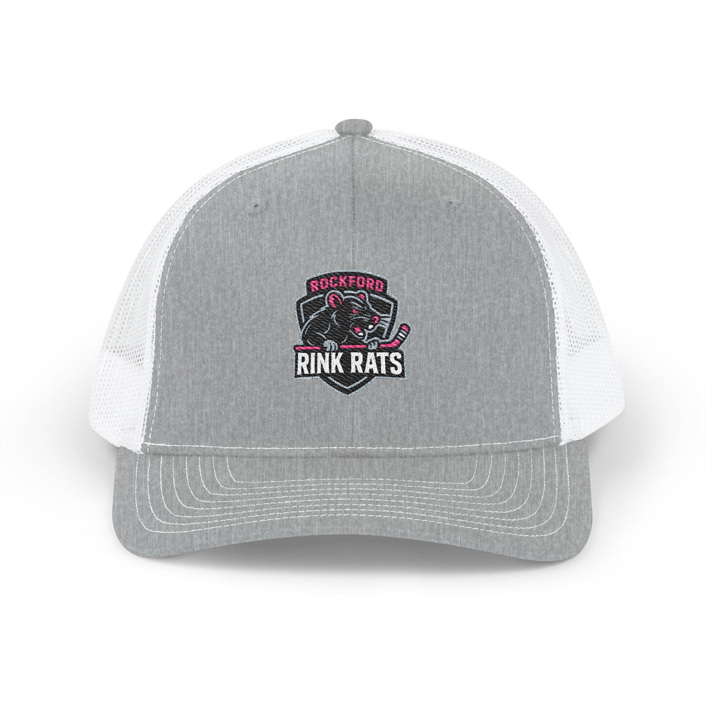 Rink Rats Hockey Trucker Cap — Embroidered Snapback Mesh Hat