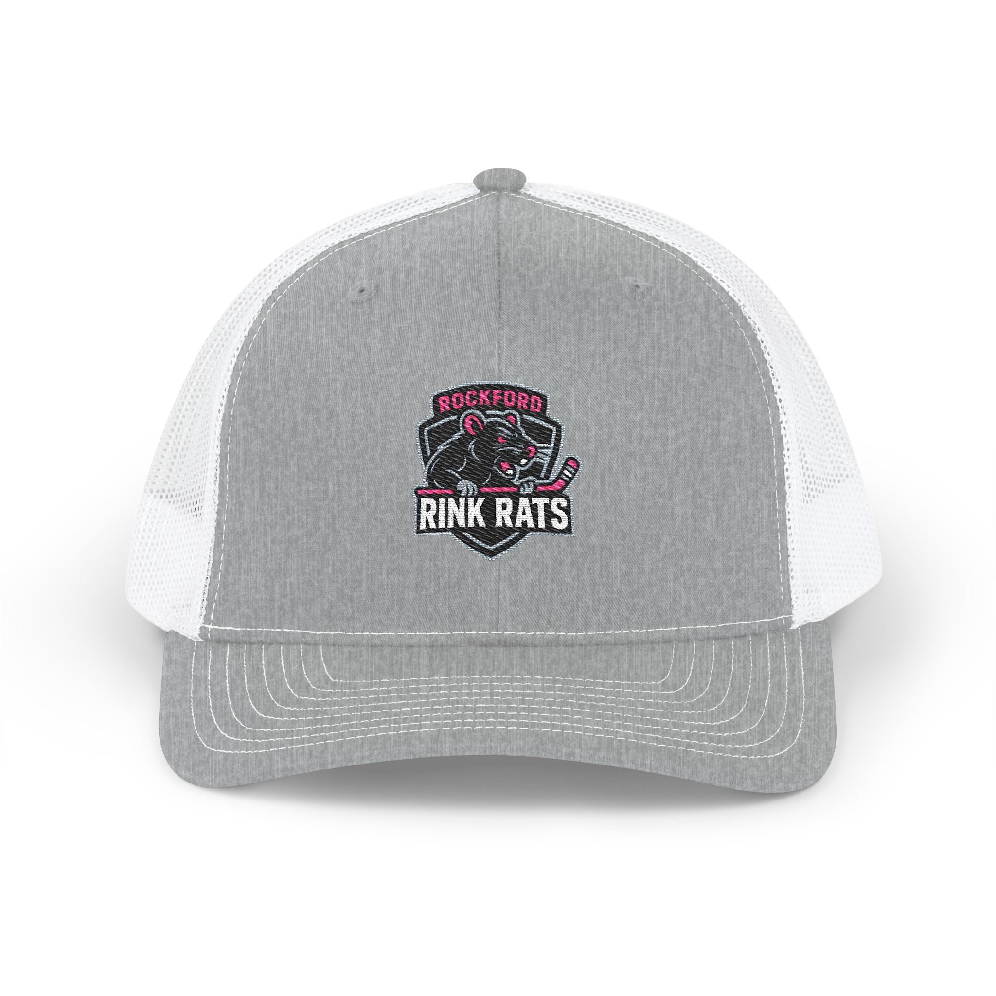 Rink Rats Hockey Trucker Cap — Embroidered Snapback Mesh Hat